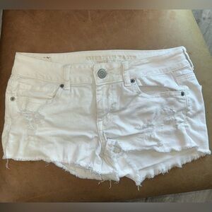 White American Eagle Denim Shorts Size 8